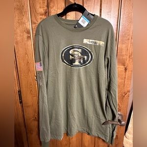 NWT San Francisco 49ers Salute to Service Long Sleeve TShirt